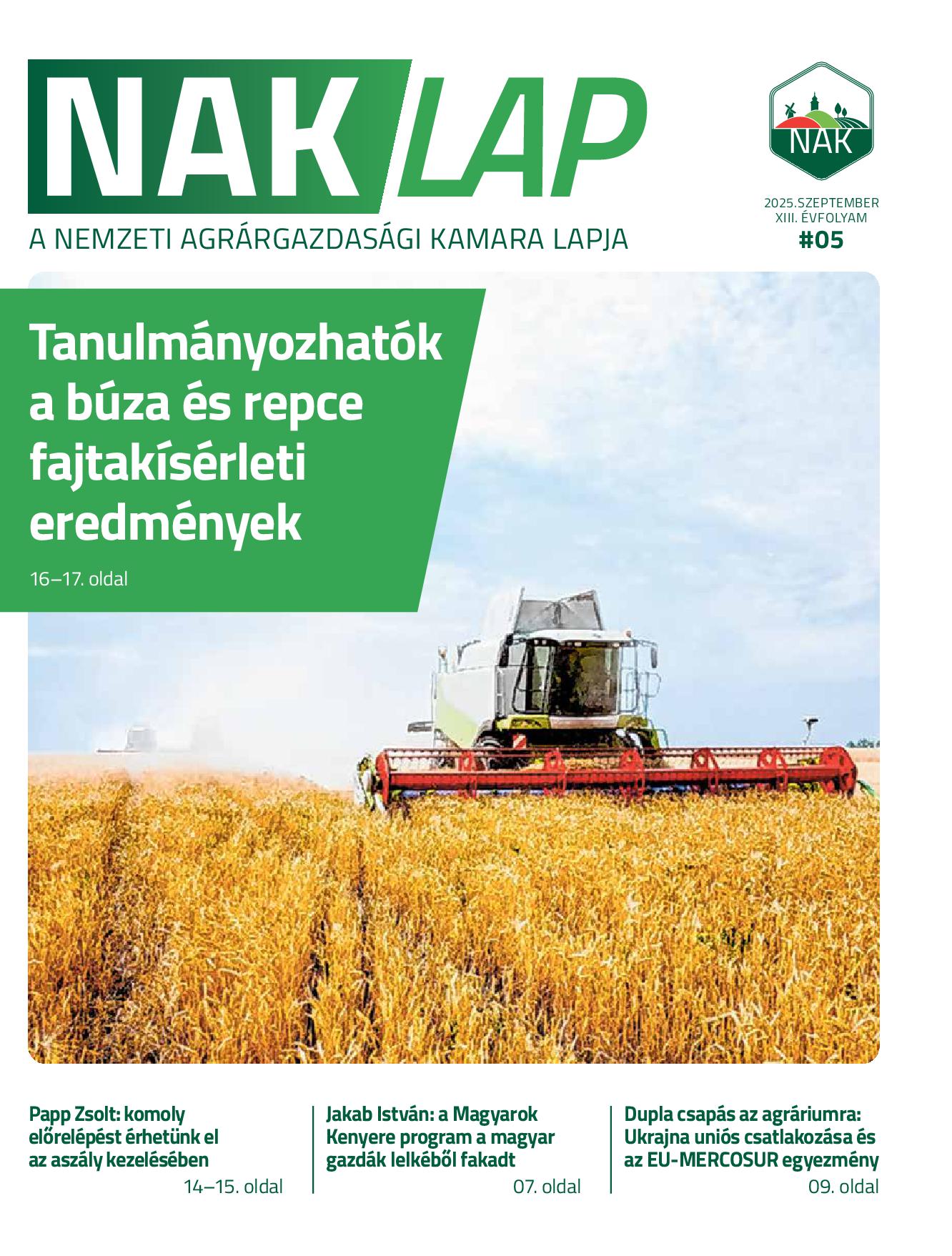 NAKlap 2025. III. negyedév XIII. évf. 5
